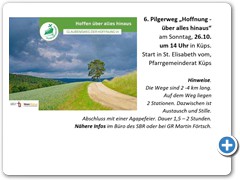 Pilgerweg-Einladung